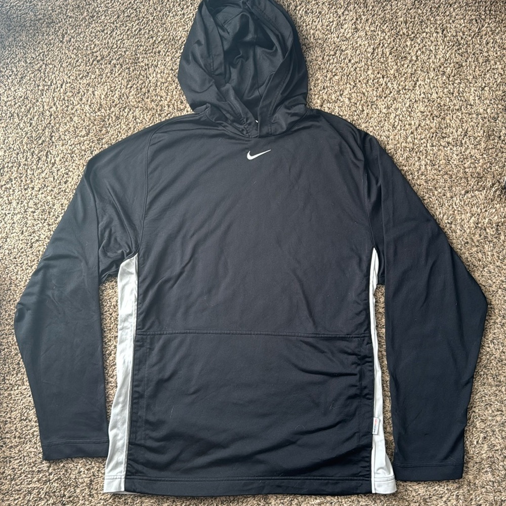 Nike Black Athletic Hoodie Large​